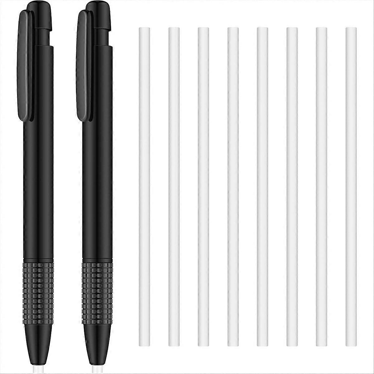 Retractable Eraser and Refill Mechanical 3.8mm Art Eraser 2PCS