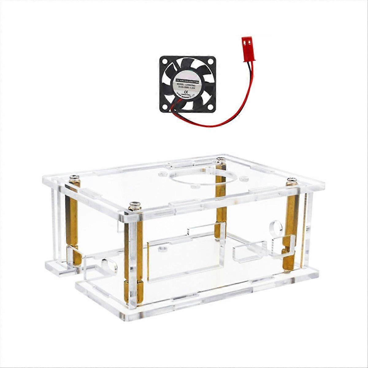 For K2B Acrylic Case with Cooling Fan Cooler Protective Shell