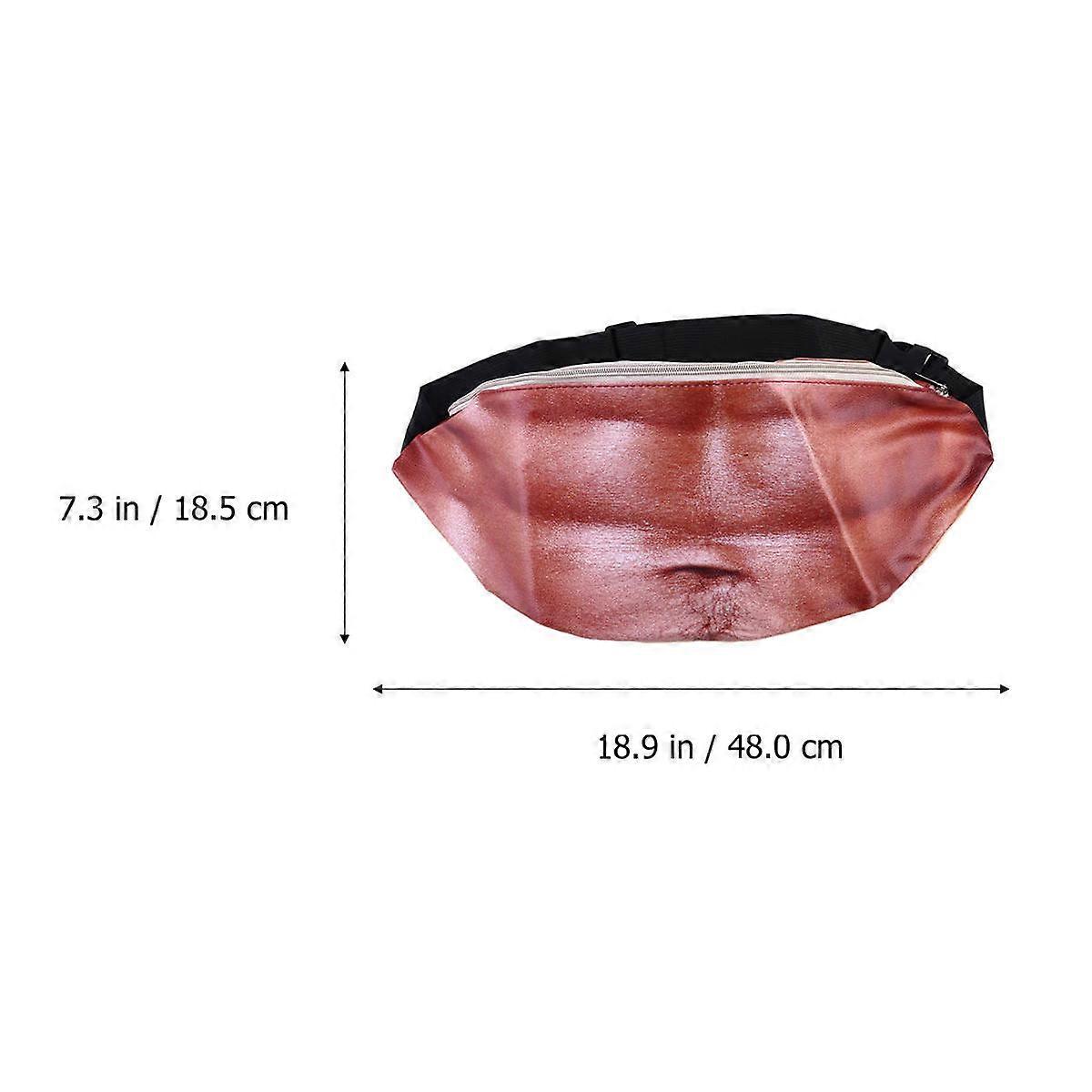 Funny Belly Waist Bag for Stuff Holding with ABS Pattern in