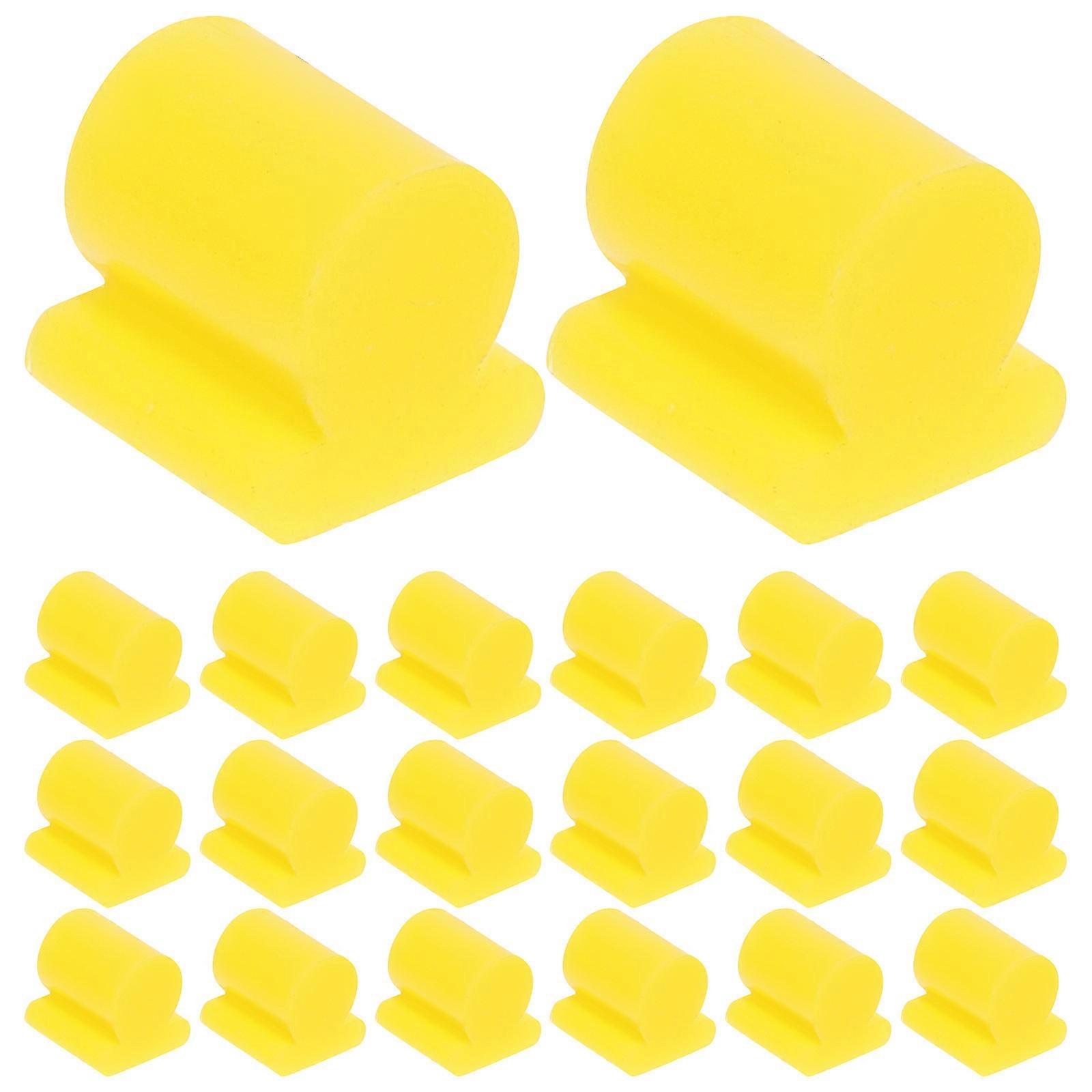 Trombone Accessories Silicone Buffering Stop for Practice 20Pcs Yellow