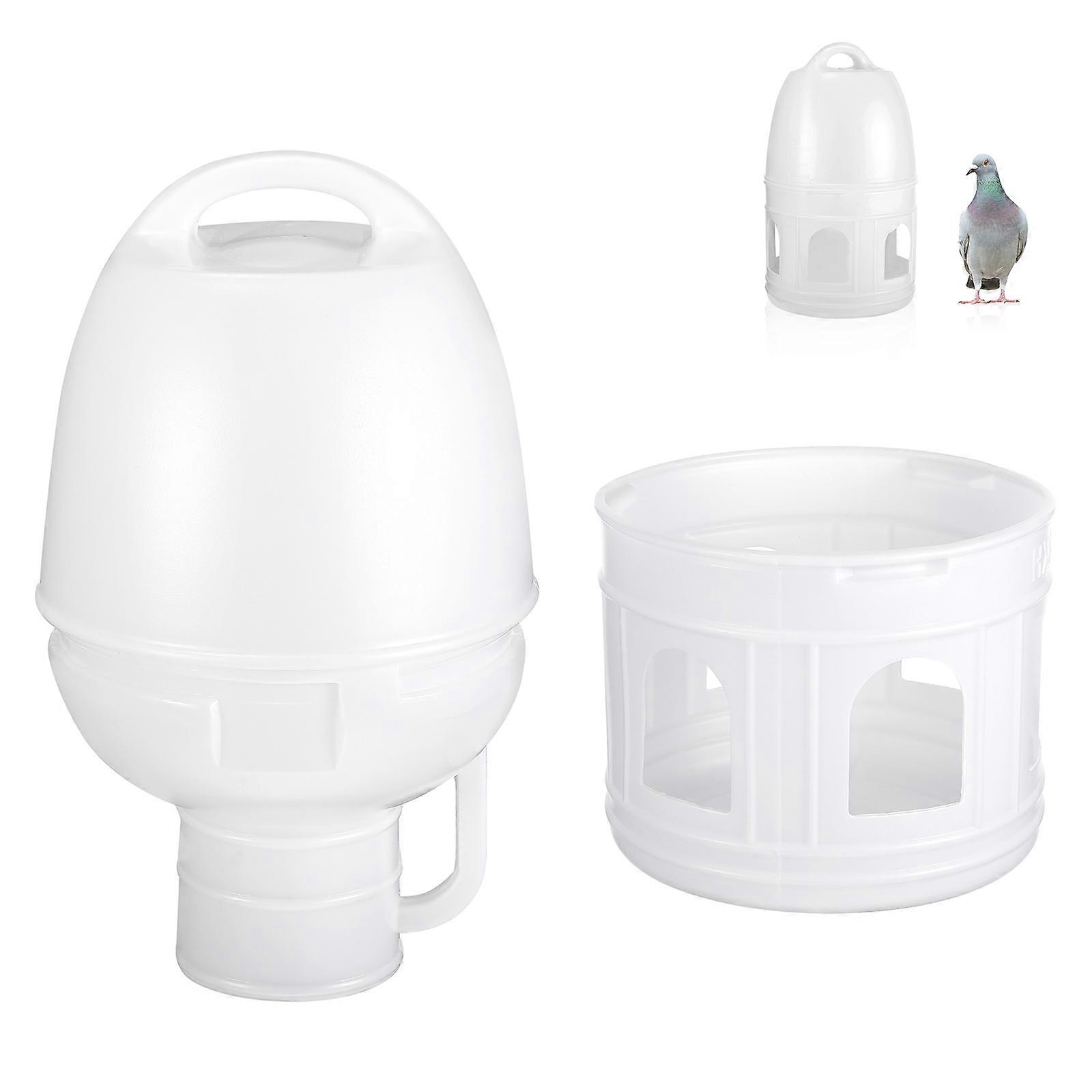 Birds Feeder Automatic Pigeon Water Dispenser Plastic Container 5L