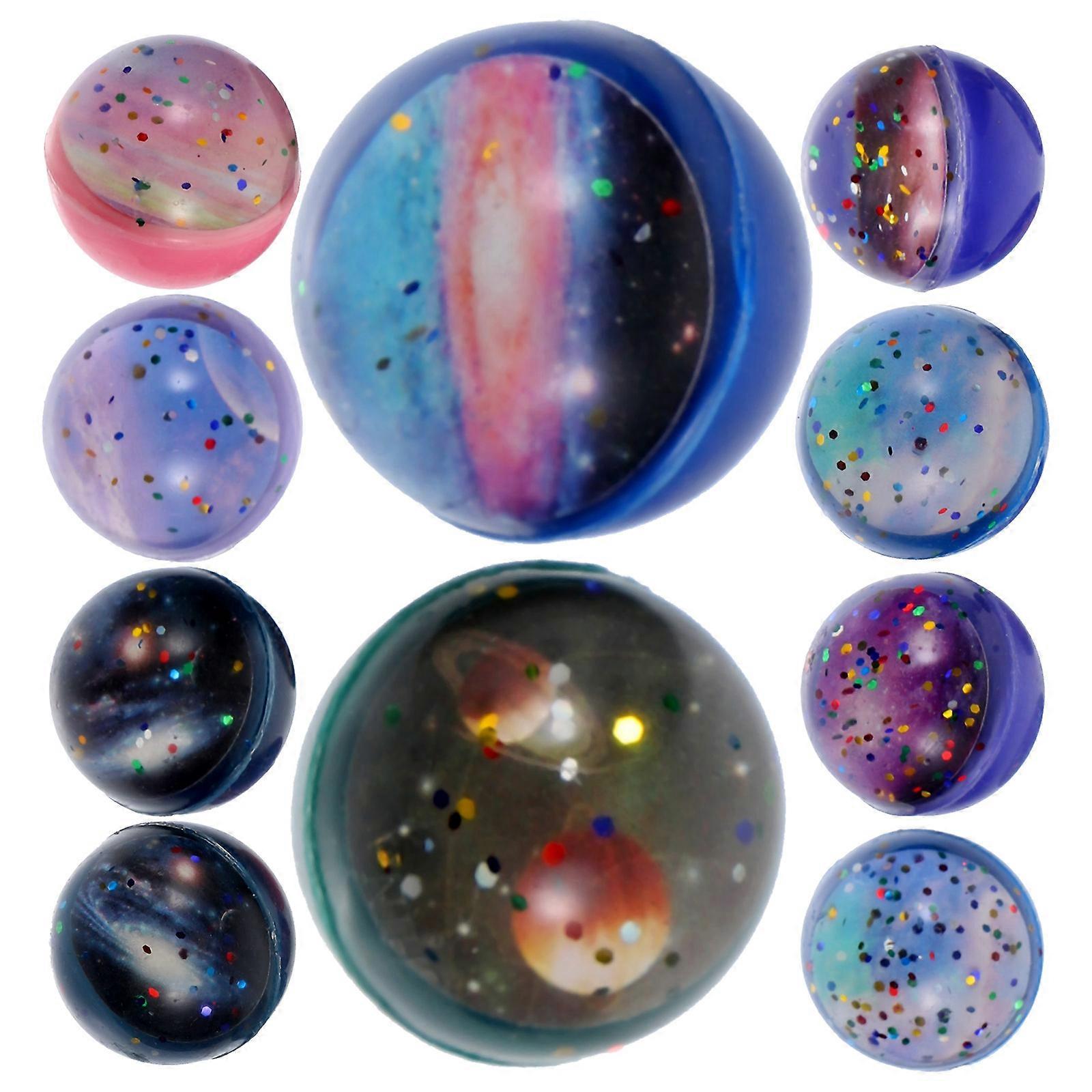 High Bouncing Balls Plastic Elastic Balls for Playing 10Pcs Assorted Colors