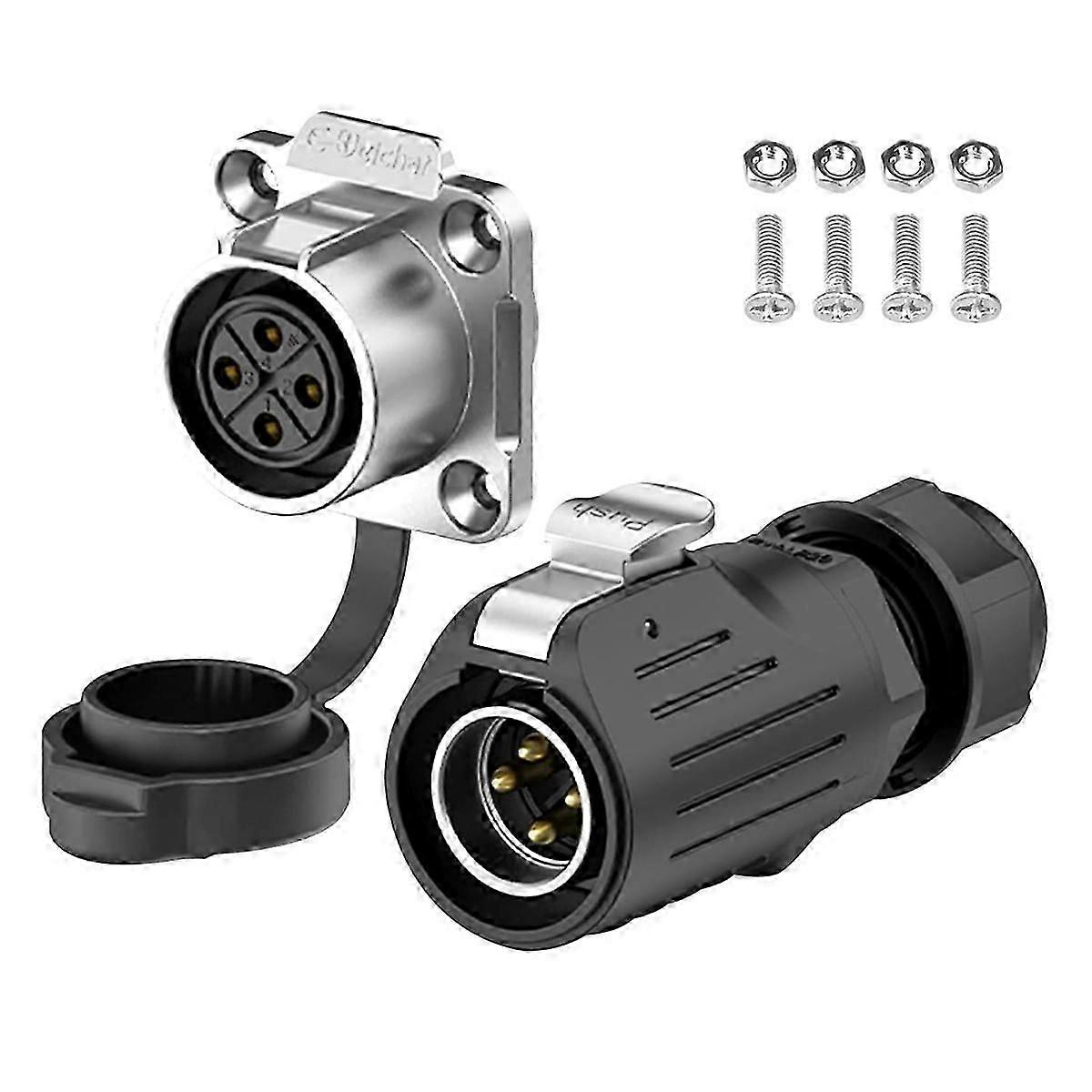 Industrial Connector IP68 Quick Plugging Circular Connector (4 Pin)