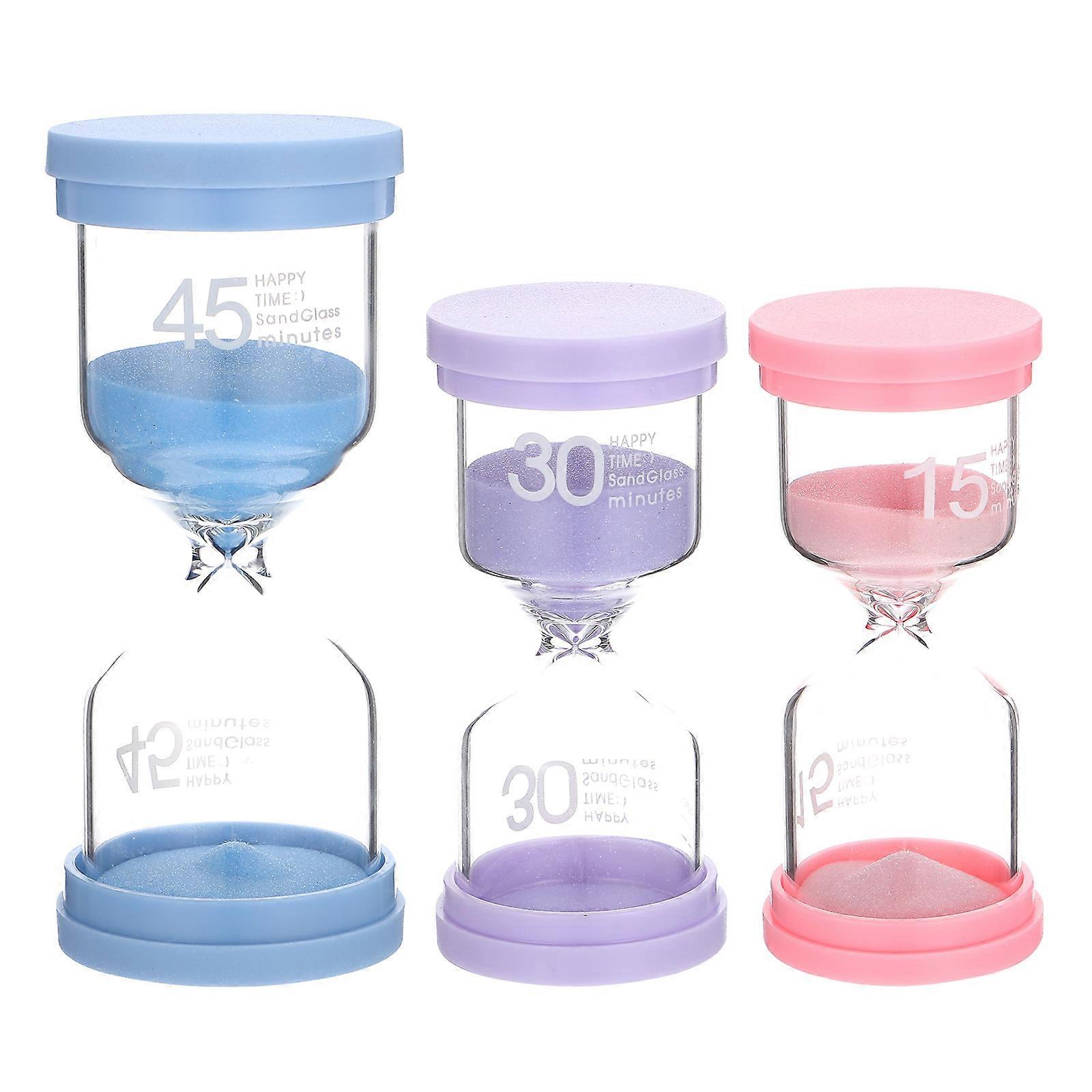 Sand Timer Decorative Hourglass Multi-Function Household Gift Accessory 15Pcs