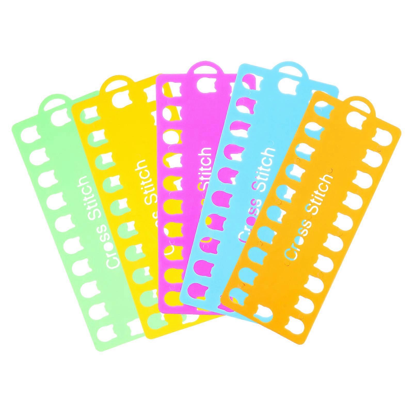 5 PCS Embroidery Floss Organizer Cross Stitch Thread Holder Storage Tool(Random Color)