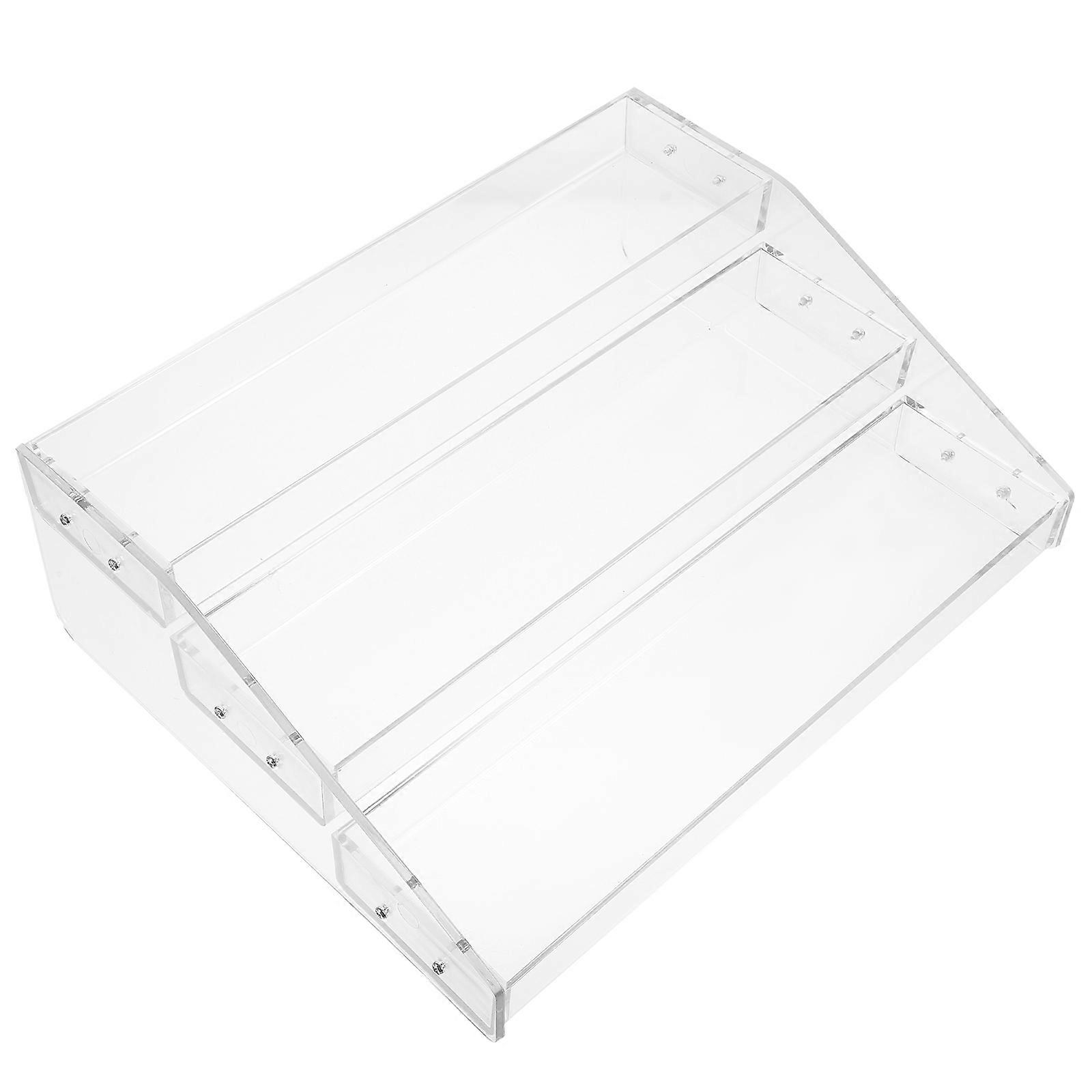 Transparent Acrylic Display Rack Clear Display Stand for Decoration 3 Layers