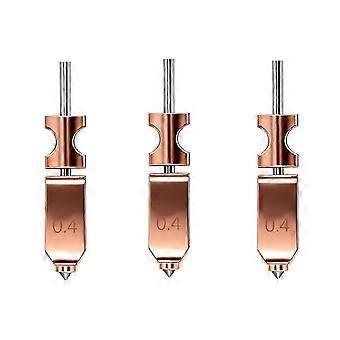 3Pcs Compatible with FlashCompatible withge AD5X Quick-Detachable Hotend Nozzle Quick Release Nozzle 0.4MM Adverturer 3D Printer Accessories