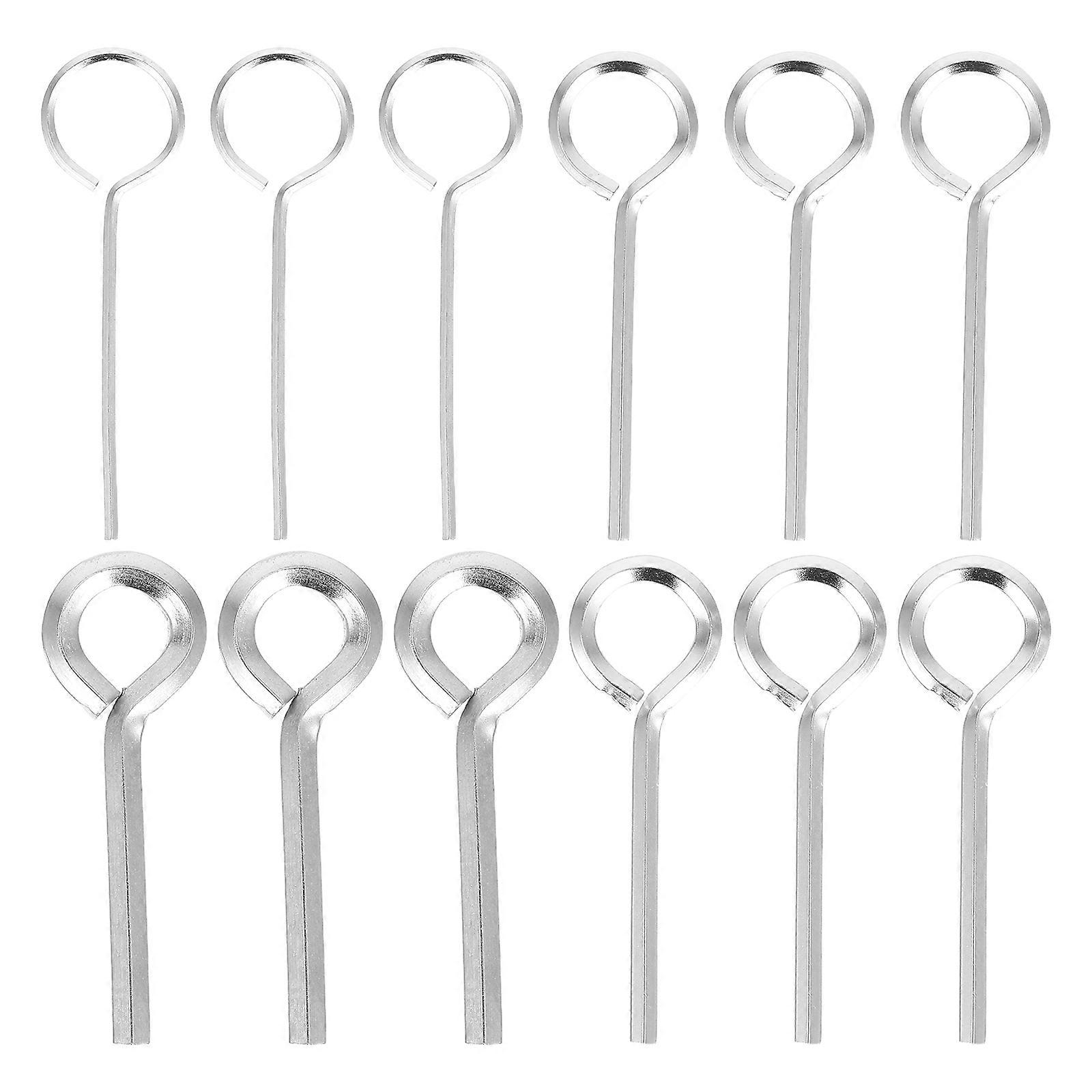 Silver Hexagonal Key Set 12Pcs for Push Bar Emergency Exit Tool Durable
