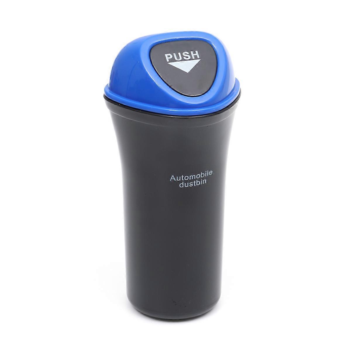 Car Garbage Can Portable Dustbin Leakproof Car Trash Bin Blue