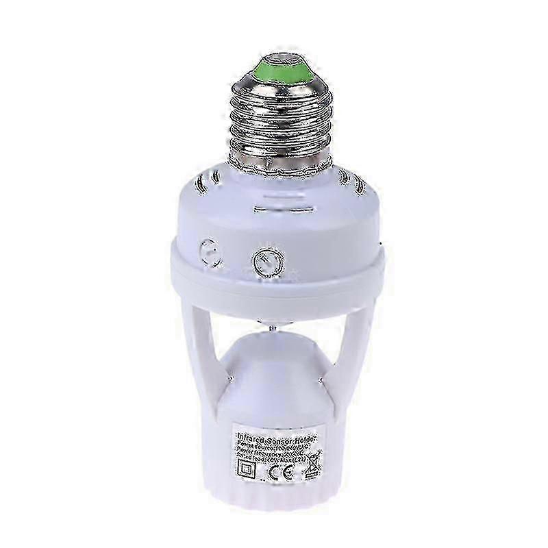 E27 Socket Converter with PIR Motion Sensor, AC100-240V LED Lamp Base Adapter