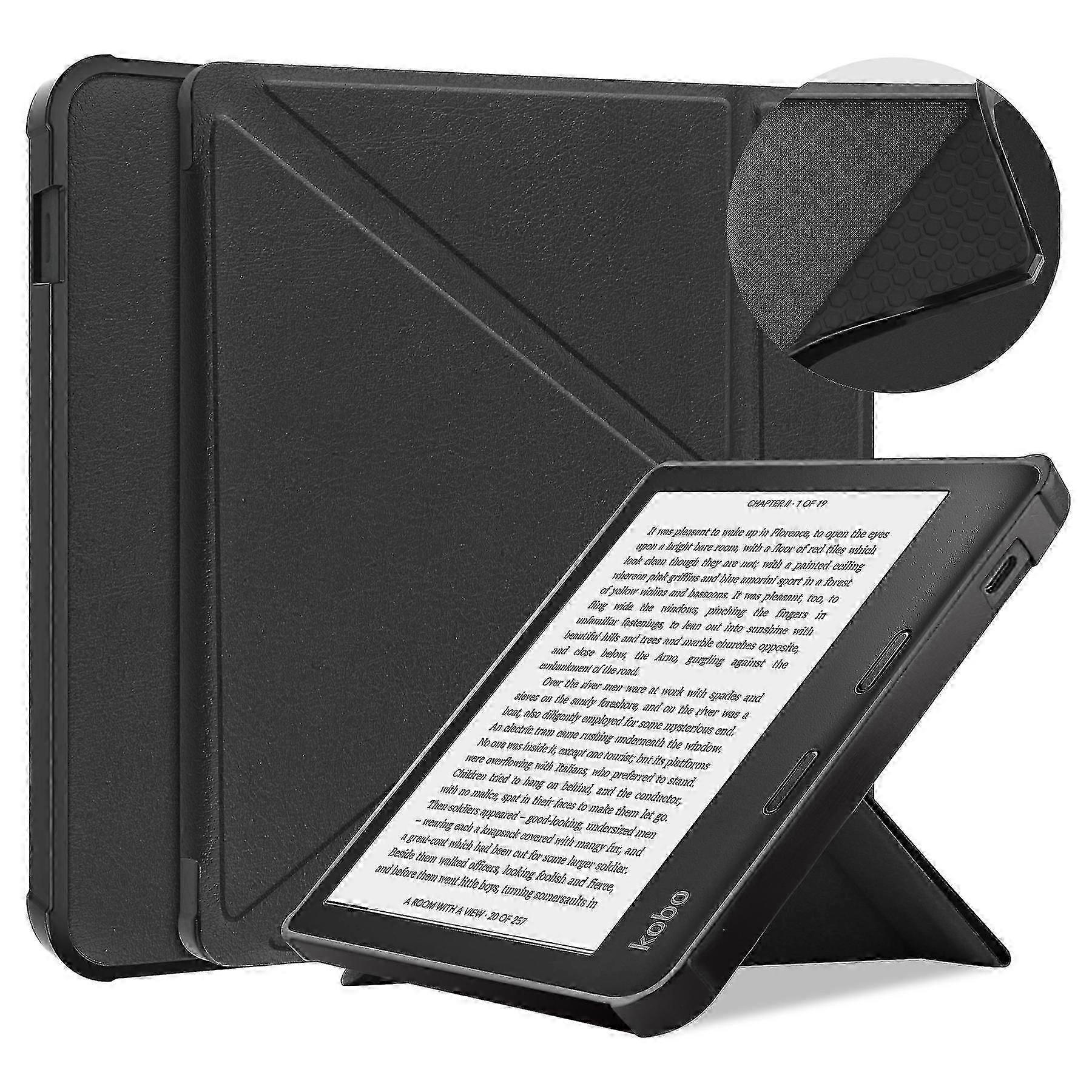 Estuche compatible con Kobo Libra 2 - Book Style Pu Leather E-reader Cover Folio Case