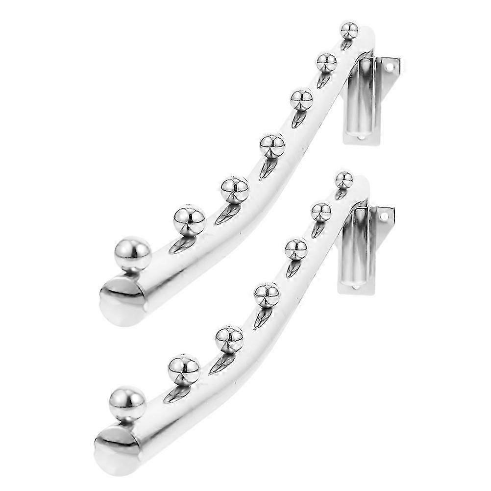 Wall Mounted Laundry Hanger Rack For Office Closet Functional Design 2Pcs