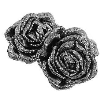 1 Paar Blumen-Schuhklammern: abnehmbare dekorative Schnallen für Damenhüte und -taschen - elegante handgefertigte Schuhaccessoires für formelle und lässige Anlässe