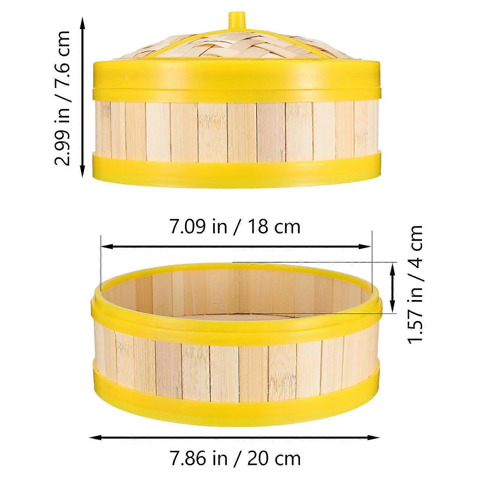 Dampfkorb für Brötchen aus Bambus, 1 Set