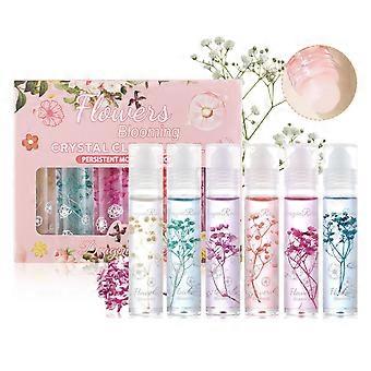 6 Stück pflegender und feuchtigkeitsspendender Lipgloss, transparent, für vollere Lippen, Lippenöl – unterstreichen Sie Ihre natürliche Schönheit – für Frauen und Mädchen, mehrfarbig