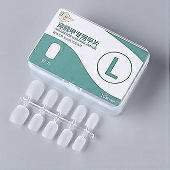 10pairs Of 100pcs/Box False Nails Tip Short Square L