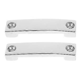 2pcs Stainless Steel Webbing Clamp Plate 25mm Marine Grade Strap Bracket Heavy Duty Tie Down Anchor for Boat Kayak Yacht