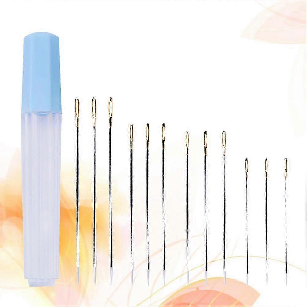 Sewing Needle Stitching Needle Large Eye for Stitching Use 12Pcs Kit