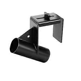 Suporte de metal para vara de pesca no gelo, ajustável de 4,8 a 9,4 cm (1,9 a 3,7 polegadas), resistente, para uso com as mãos livres, 1 unidade.