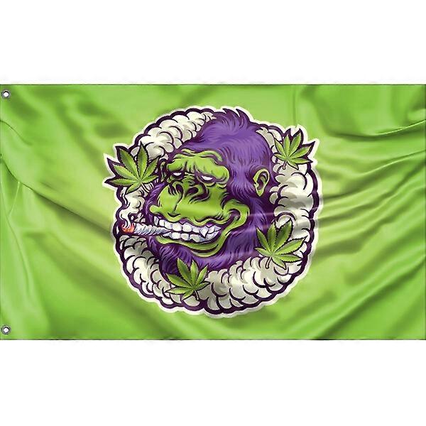 Rasta Monkey  Flag BTN-563