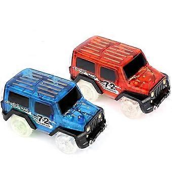 SHOP-STORY - Set of 2 4x4 Magic Cars for Magic Circuit Tracks Flexible Luminous Phosphorescent