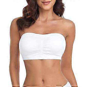 Sutiã Cai-cai Acolchoado Sem Fio Sutiã Sem Alças para Mulheres Sutiã Cai-cai Bralette Sem Alças Bandeau Top Tubo Sem Fio