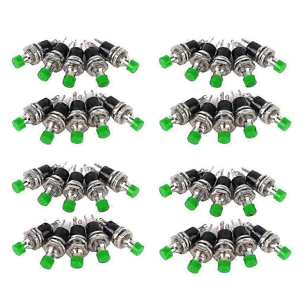 40x Mini Momentary Push Button Switch for Model Railway Hobby Green