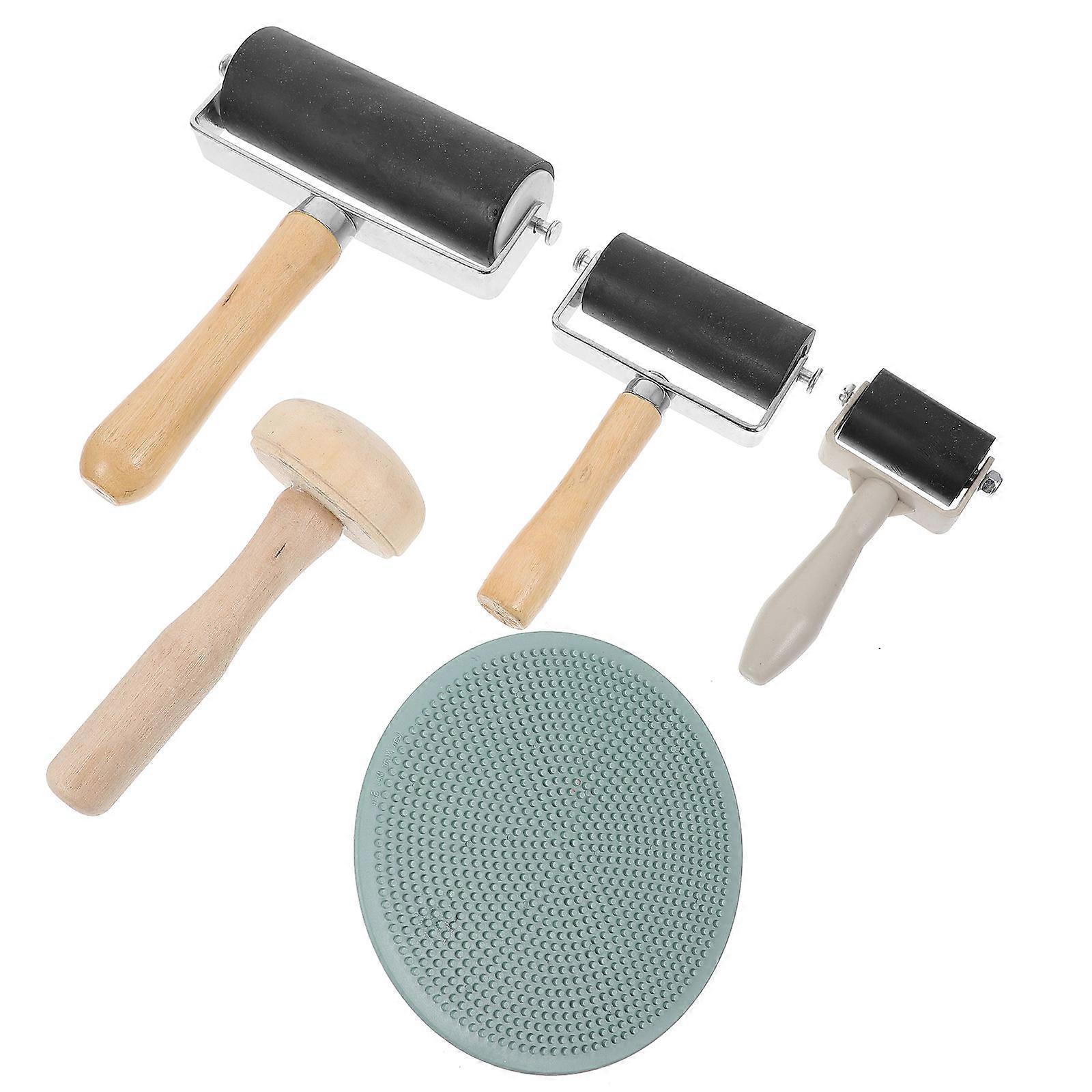 5Sets Roller Printing Tool for Ink Application Portable Use