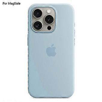 Deksel til iPhone 15 Pro Kompatibel med Magsafe flytende silikon telefonbakdeksel [Induksjon Popover]