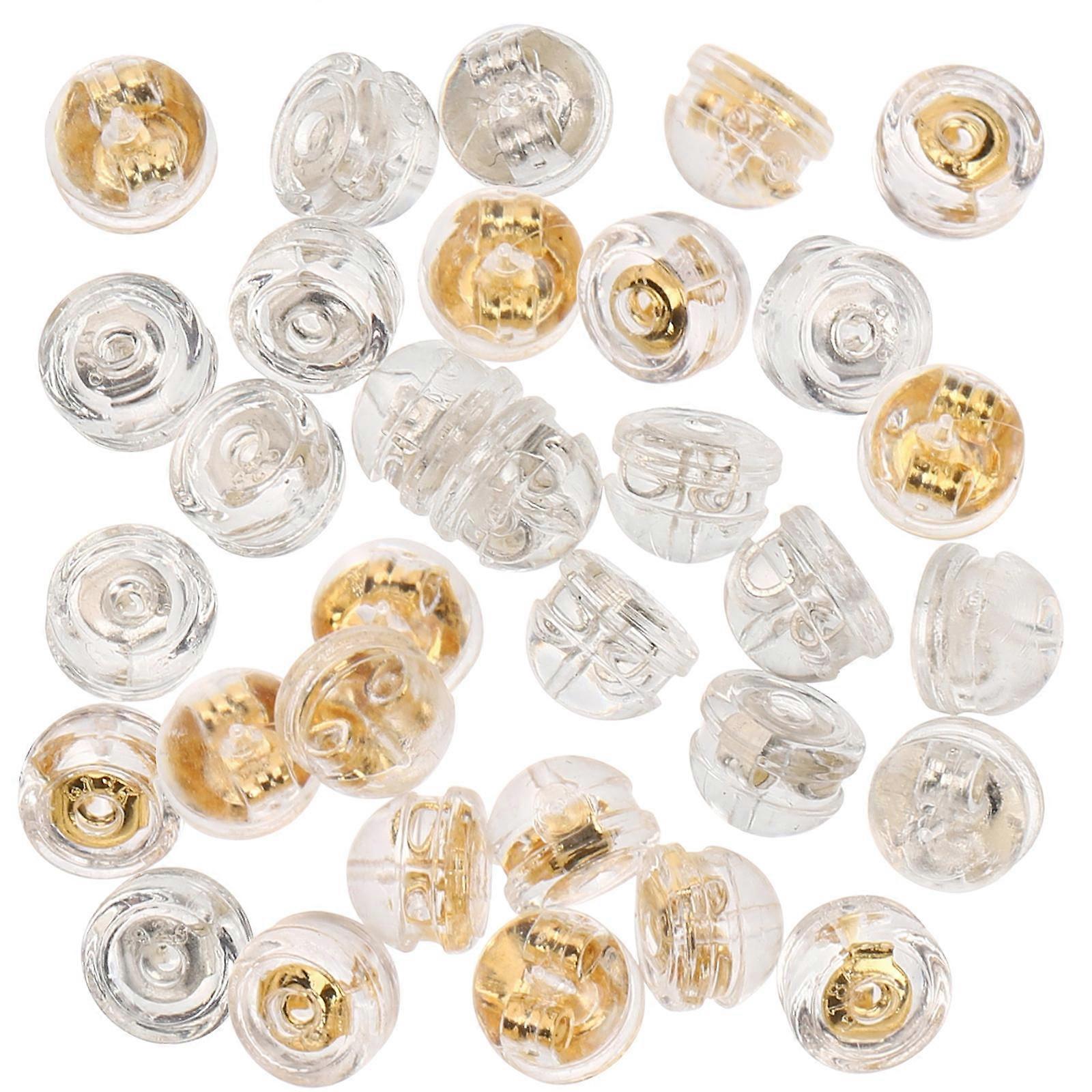 32Pcs Silicone Locking Earring Backs for Studs Perfect for Women