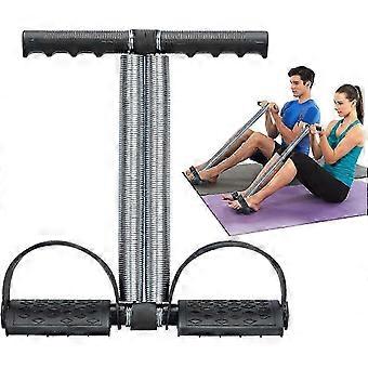 Dual Spring Ab Exerciser - przenośny trymer do brzucha z pedałami nożnymi do treningu rdzenia