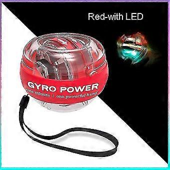 Led Gyroscopic Powerball Autostart Range Gyro Power Wrist Ball With Counter Arm Hand Muscle Force Trainer Fitness Equipment-colorred-with Led