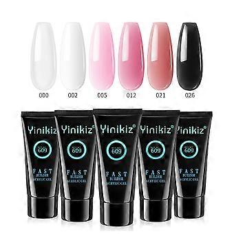60 g Kristall-Verlängerungskleber Poly-Verlängerungs-Nagelgel-Modelliergel große Flasche klebriger Diamantkleber verletzt die Hand nicht 1