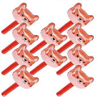 Inflatable Hammer Toy Party Hammer Prop with Bell Inside 10Pcs for Kids