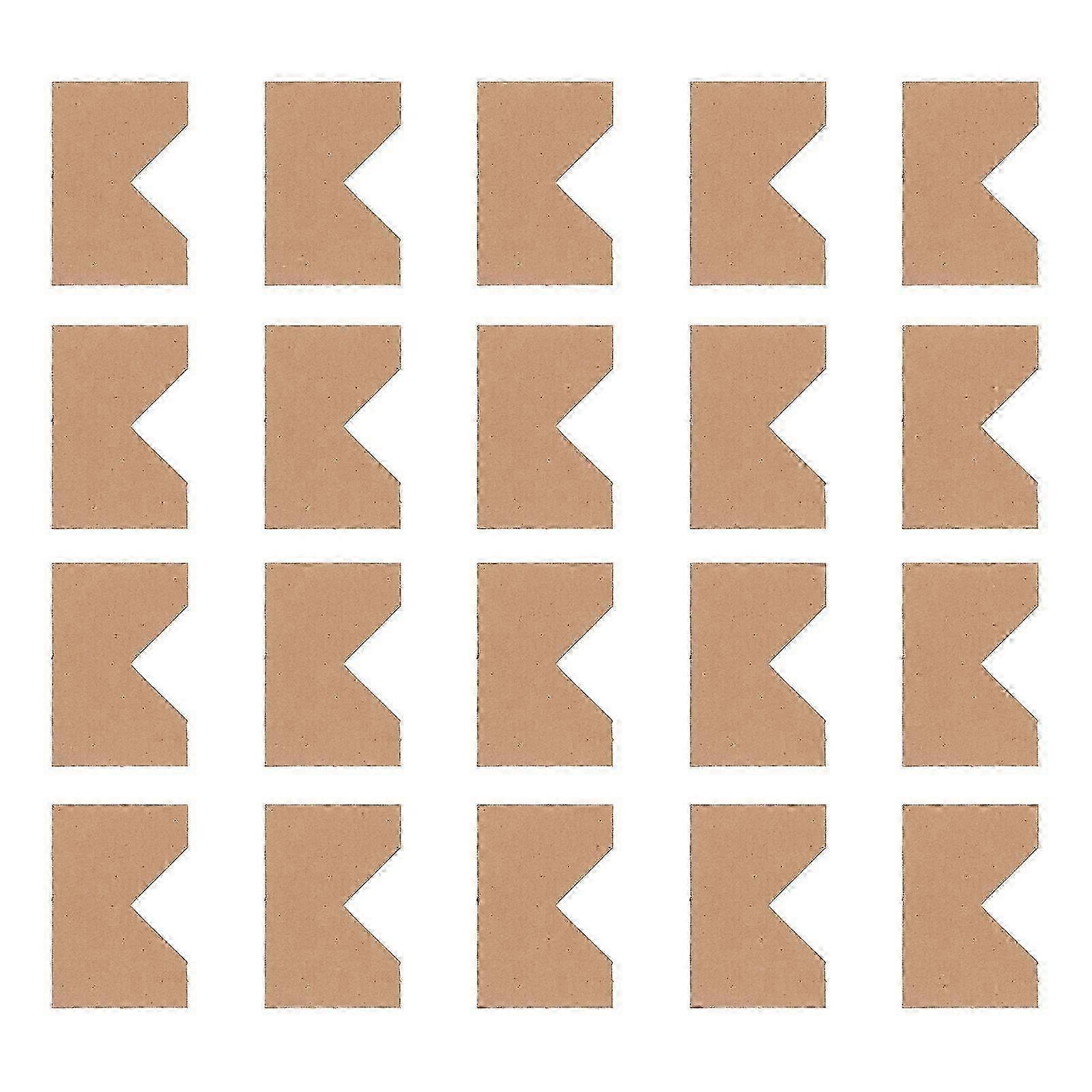 100PCS Cardboard Corner Protector Kraft Paper Photo Frame Corner Protector
