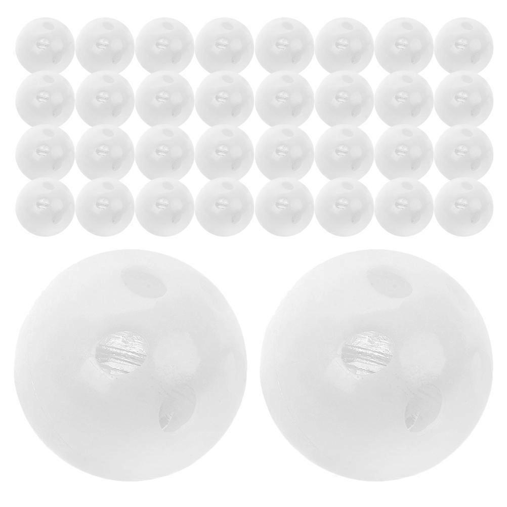 White Ball Inserts for Noise Maker Plastic Replacement 100Pcs Set