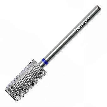 Nail Drill Bit, Carbide Flat Barrel, 3/32 Right-Handed, Medium Grit for Gel Removal and Dust Control