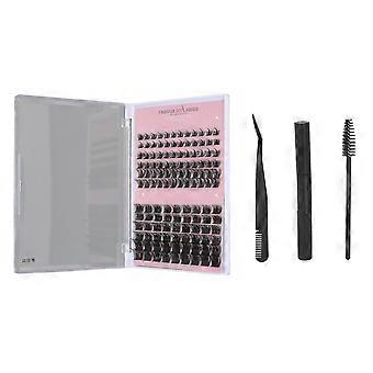 DIY Lash Extension Kit 126 Cluster Segmented Individual Eyelash Extension Set with 8ml Eyelash Adhesive