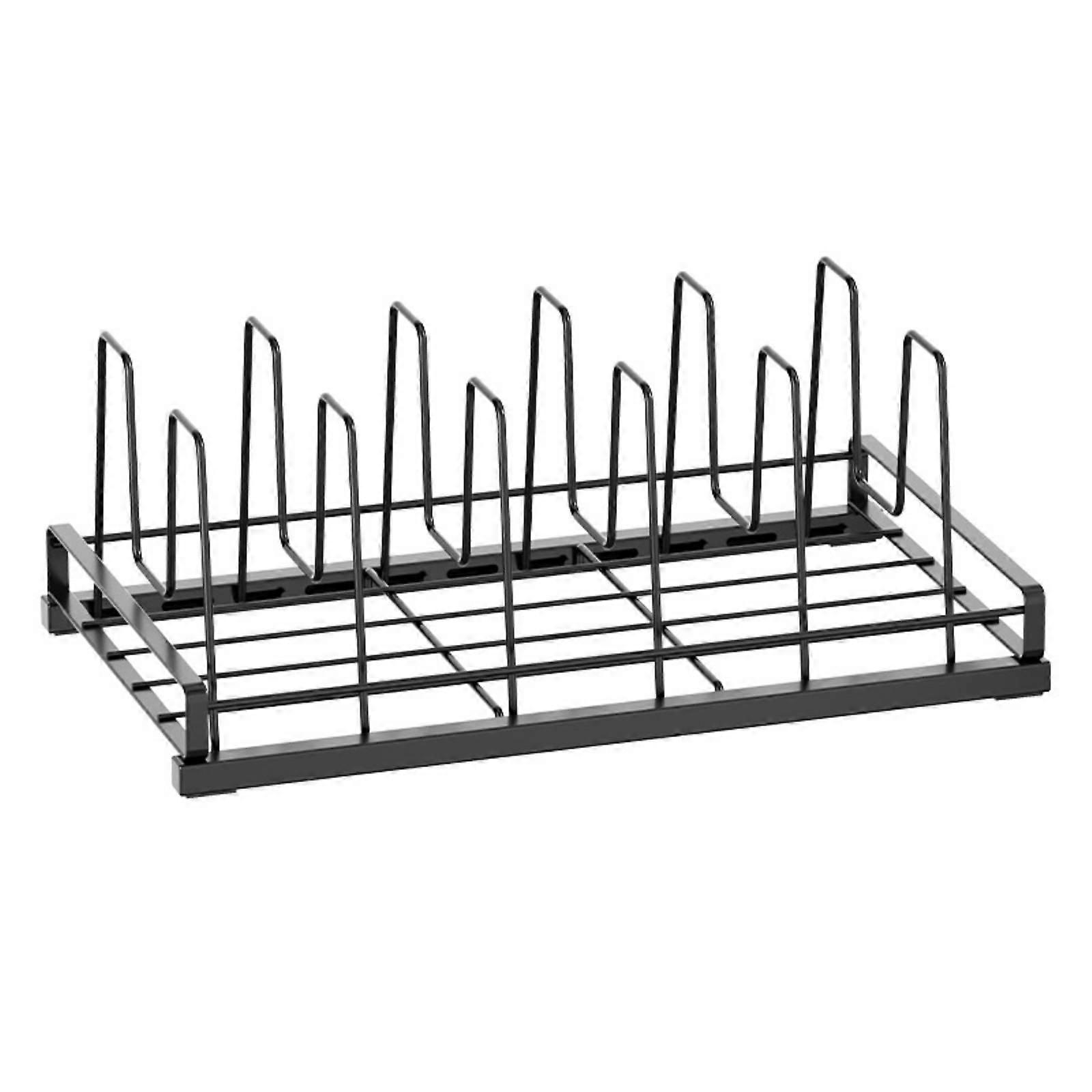 Adjustable Pot Lid Rack No Installation Pan Organizer Rack Space Saving
