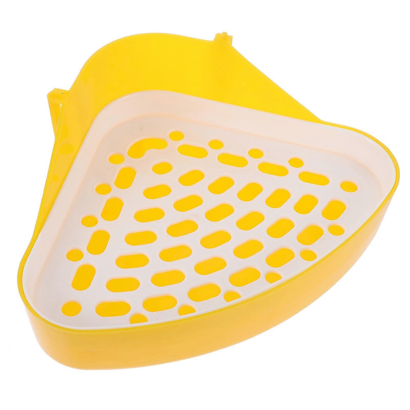 Pet Triangular Rabbit Litter Box for Potty Training 1 Mini Plastic Set