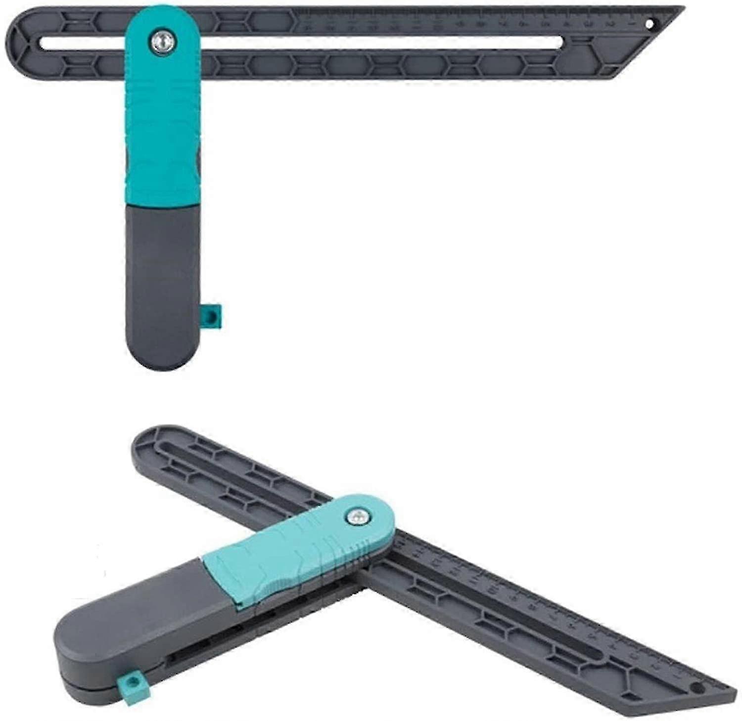 Lockable Adjustable Angle Ruler - Precision Marking & Measuring Tool for Work