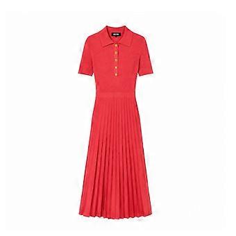 Michael Kors Vestidos Mt5834f33d Fit N Flare Polo Ss Midi