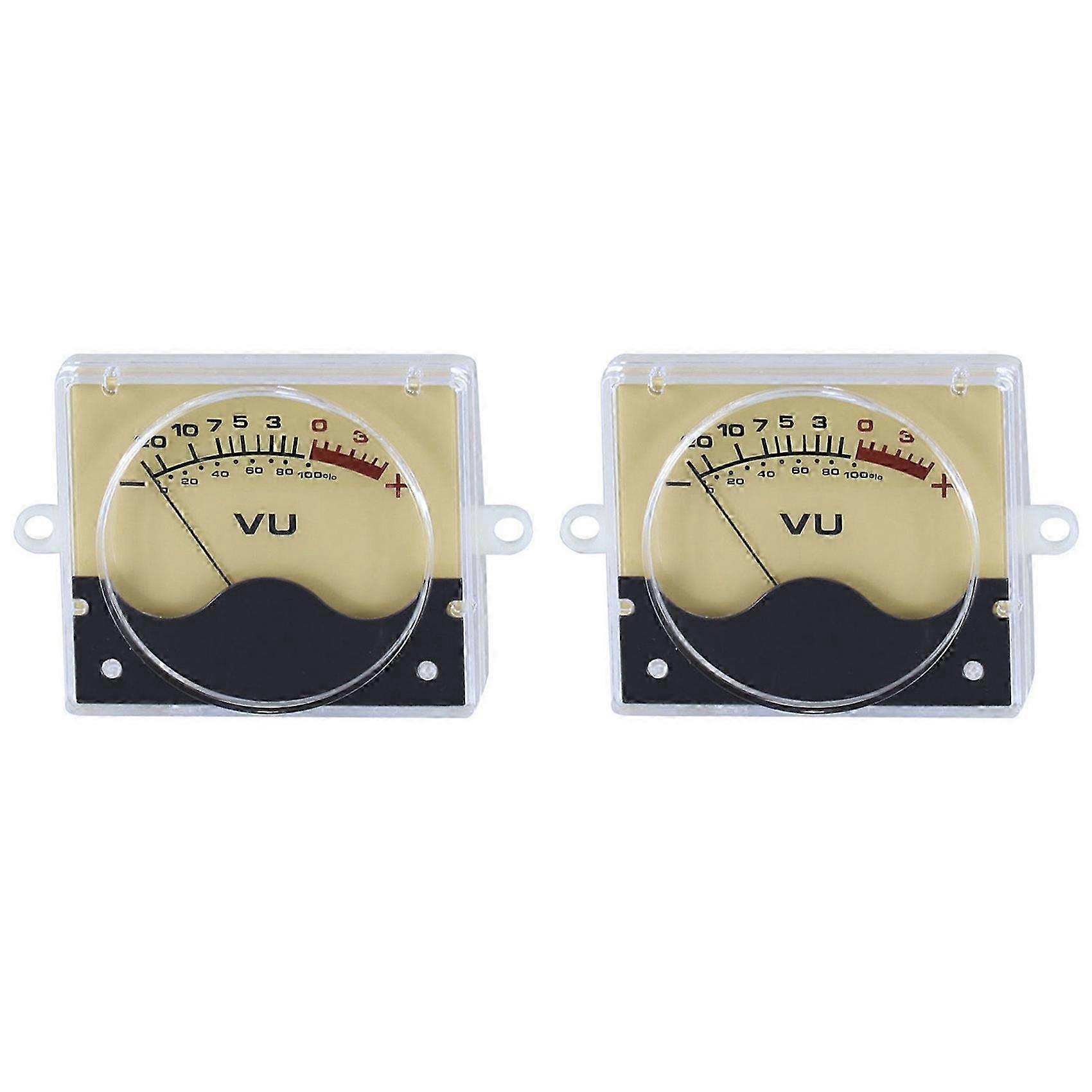 2X P-55SI High Precision VU Meter Head DB Meter Amplifier Audio Panel Level Meter with Backlight