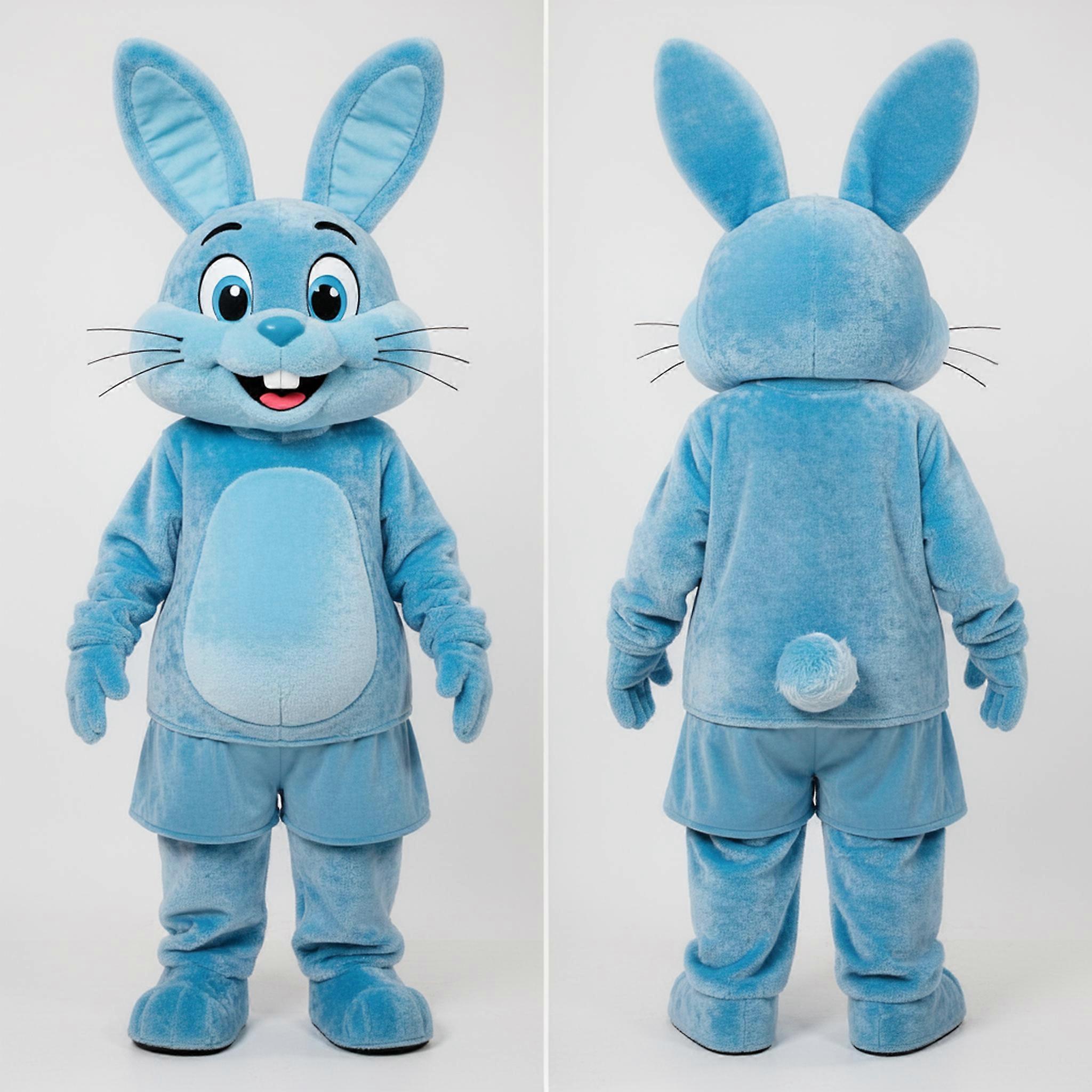 MASTICOT Sky Blue Gentle Wild Rabbit Mascot