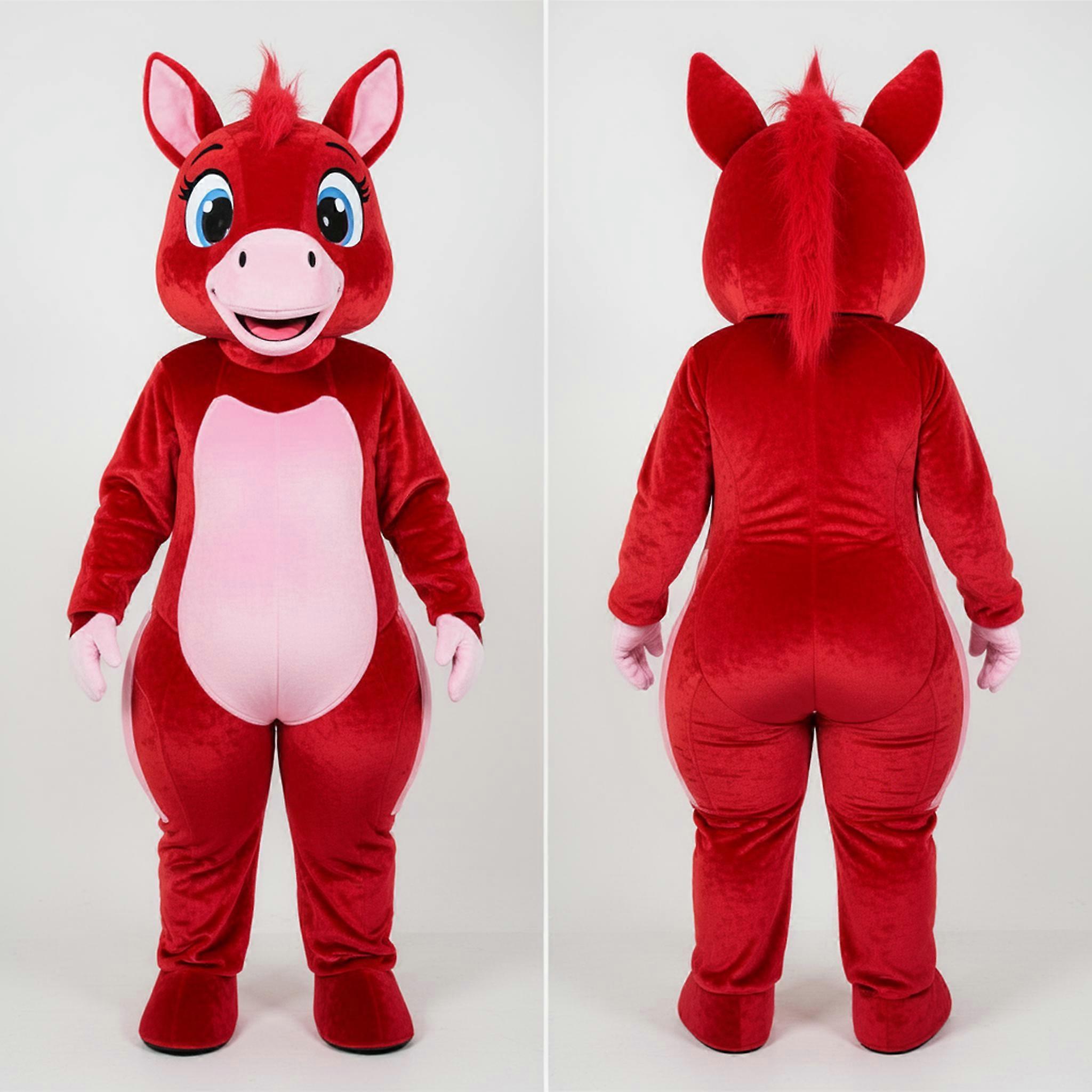 MASTICOT Velvet Red Gentle Mare Mascot