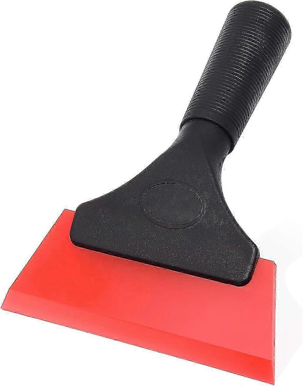 Small rubber scraper 5 inch window scraper red, 1