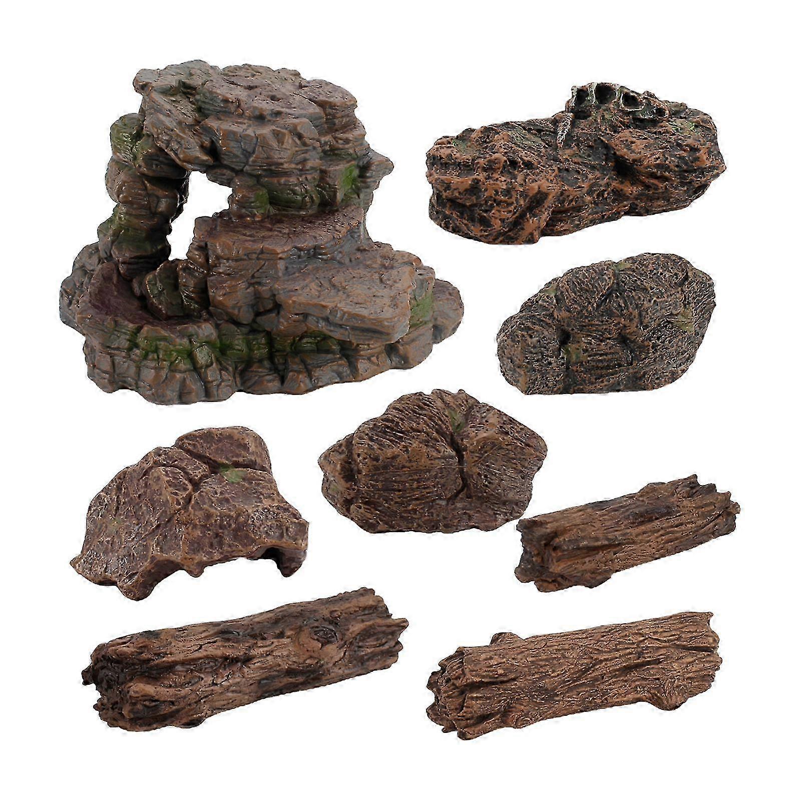 Realistic PVC Landscape Stones Set
