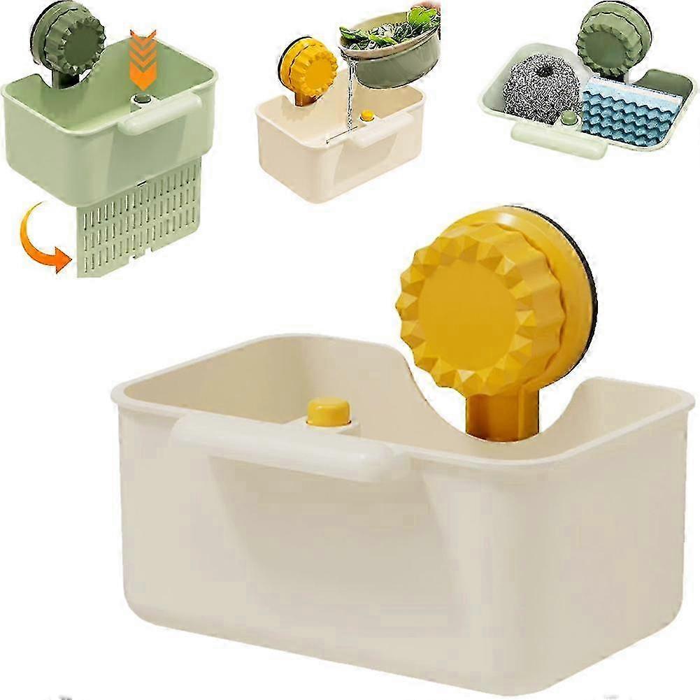 Hands-Free Press-Open Drain Basket