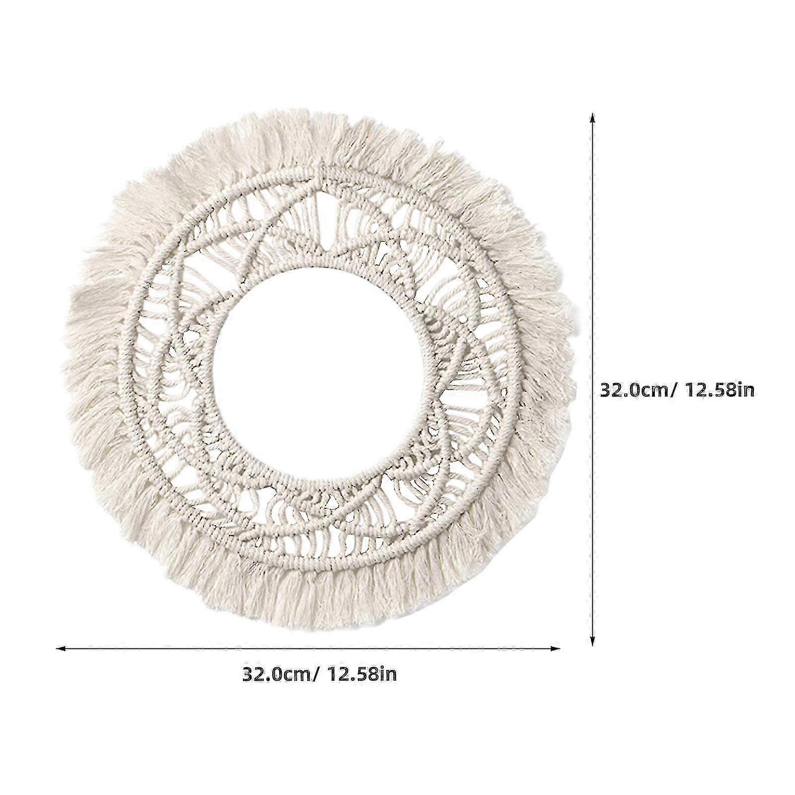 Handcrafted Round Cotton Wall Tapestry