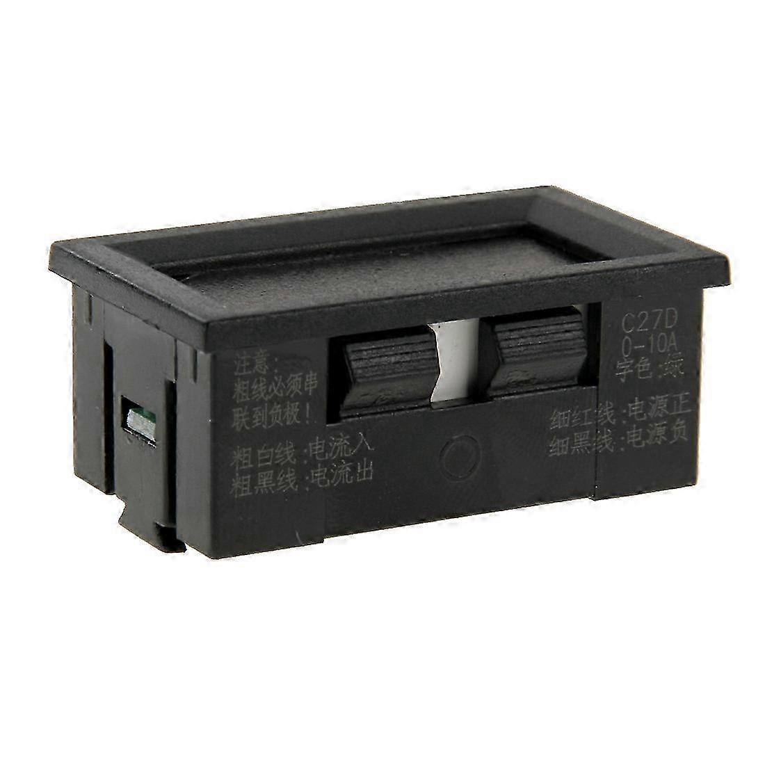 DC 0-10A LED Current Meter Red Display